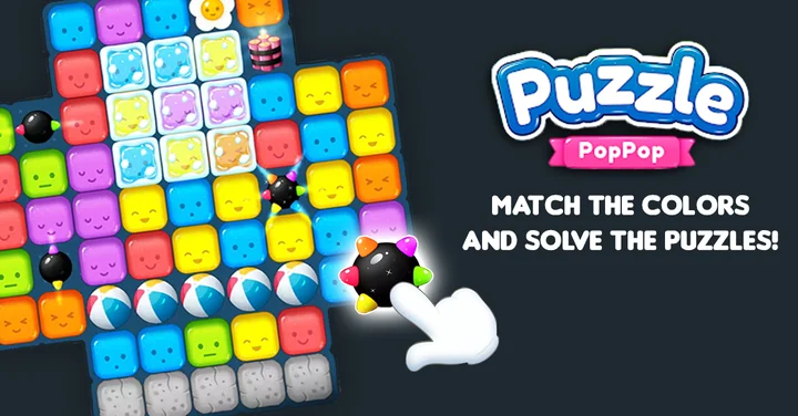 Pop Block Puzzle landscape game artwork