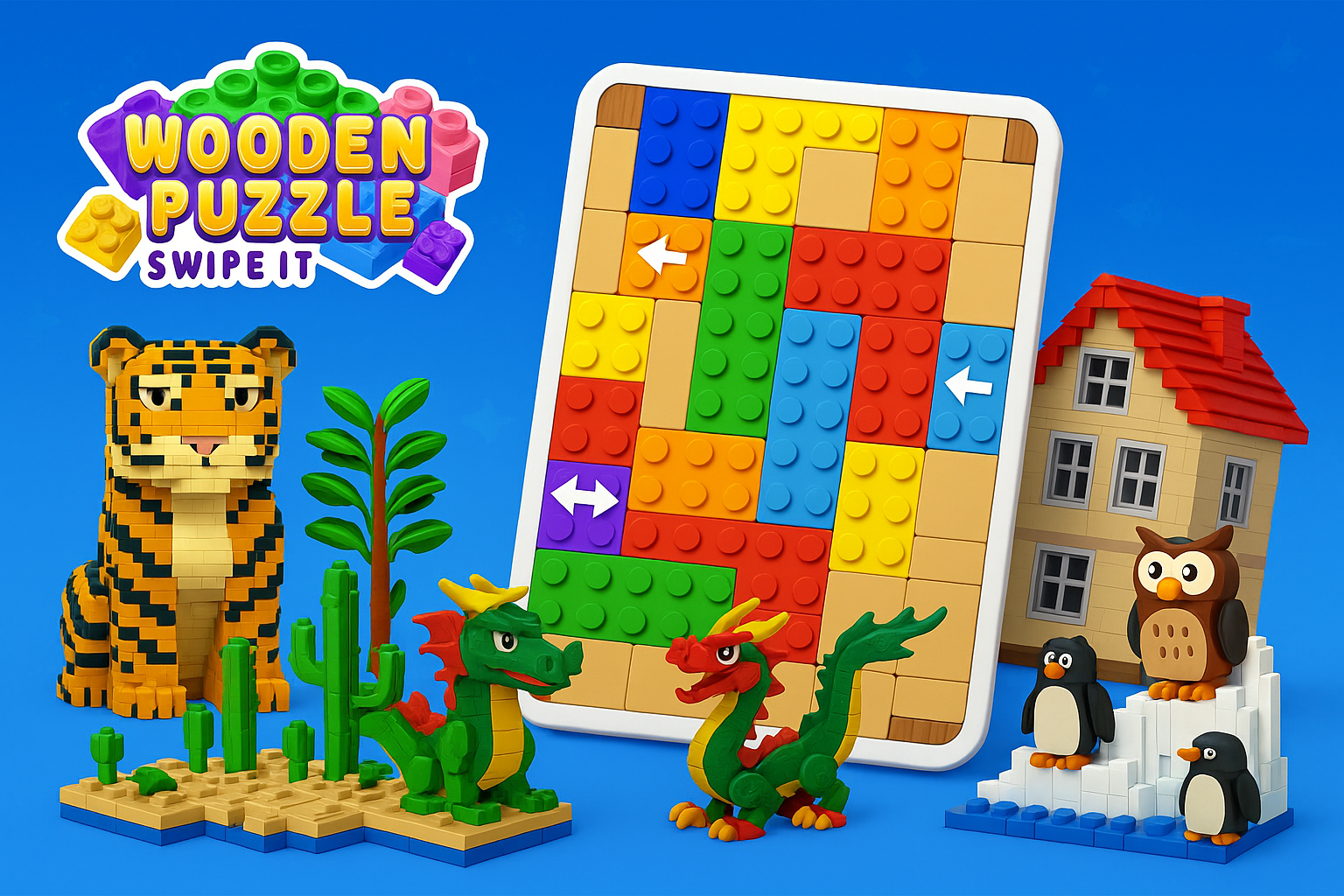 Swipe It: Wooden Puzzle game artwork